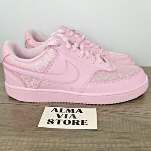 Nike Court Vision Low Pink Lace Foam HJ5846-600 Viral Women’s US Size 9